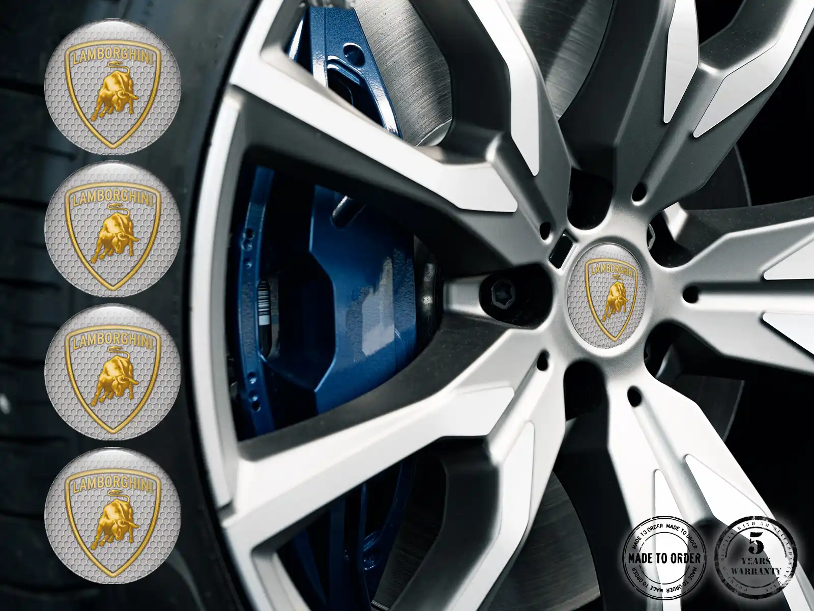 Lamborghini Dekor für Felgen Luxus Radplaketten